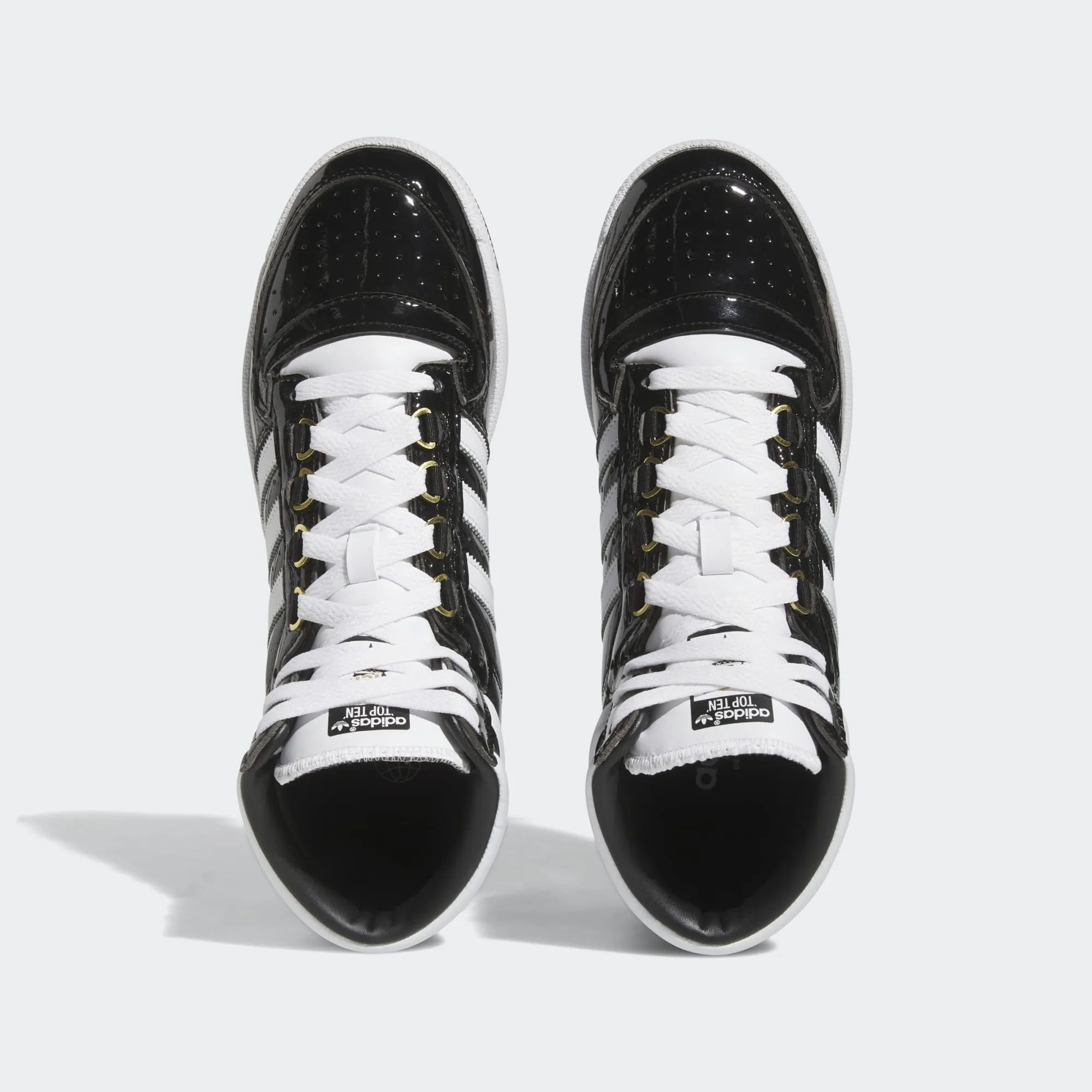 Adidas Top Ten Patent Leather Black White