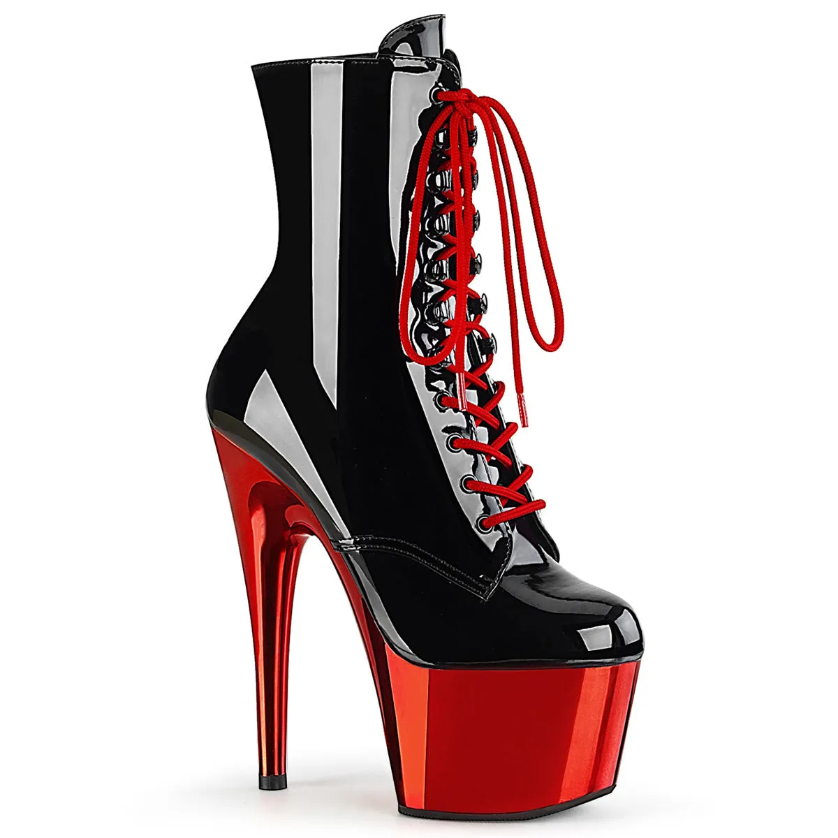 ADORE-1020 Black/Red 7 Inch Stripper Boots