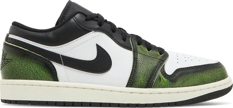 Air Jordan 1 Low SE Wear-Away - Electric Green, White