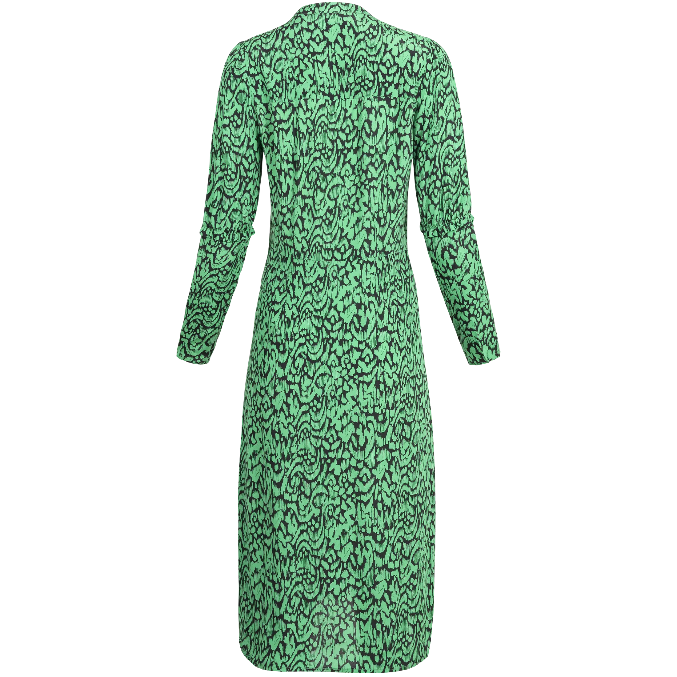 Alana Dress - Black/Green Print