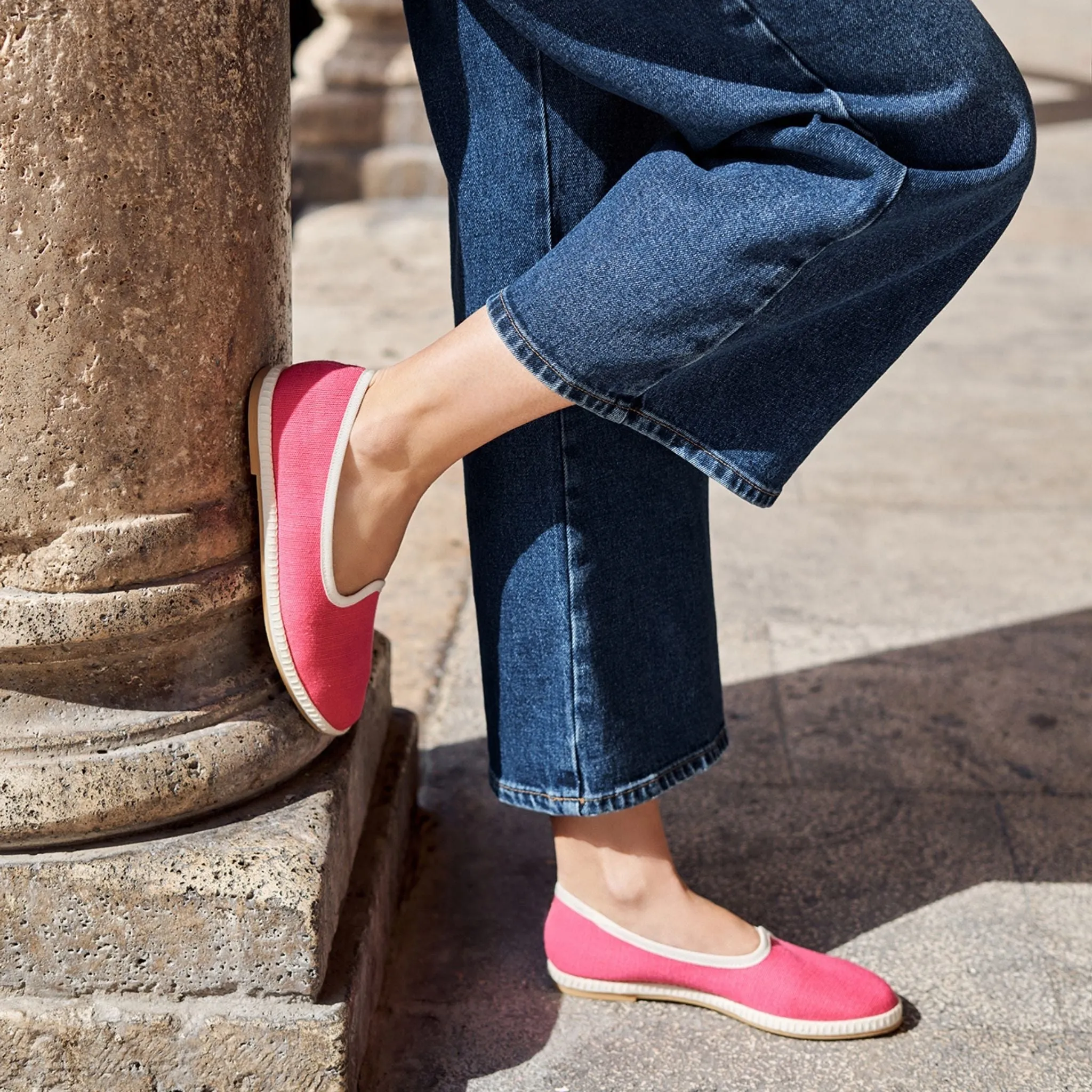 Allegra Flats Pink