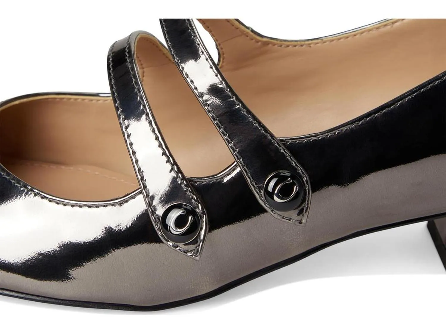 Angelina Metallic Leather Mary Jane