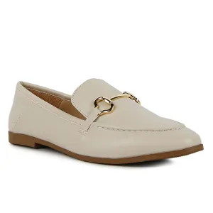 Beige Semi Casual Loafers