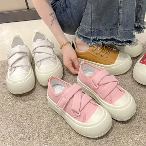 binfenxie Soft Women Shoes Autumn All-Match Round Toe Clogs Platform Casual Female Sneakers Flats Fall Creepers Small Dress New  Casual Wo