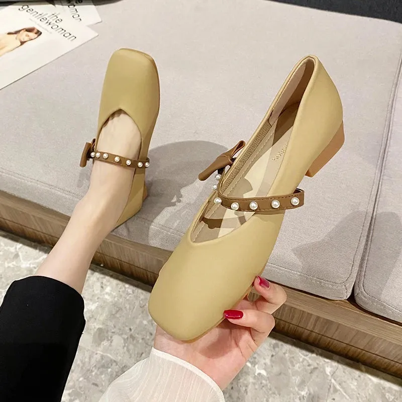 binfenxie  -  Spring Autumn Womens Loafers Fashion Korean Style Casual Shoes Sweet Butterfly-knot Mary Janes Shoes Comfortable Women Flat Shoe