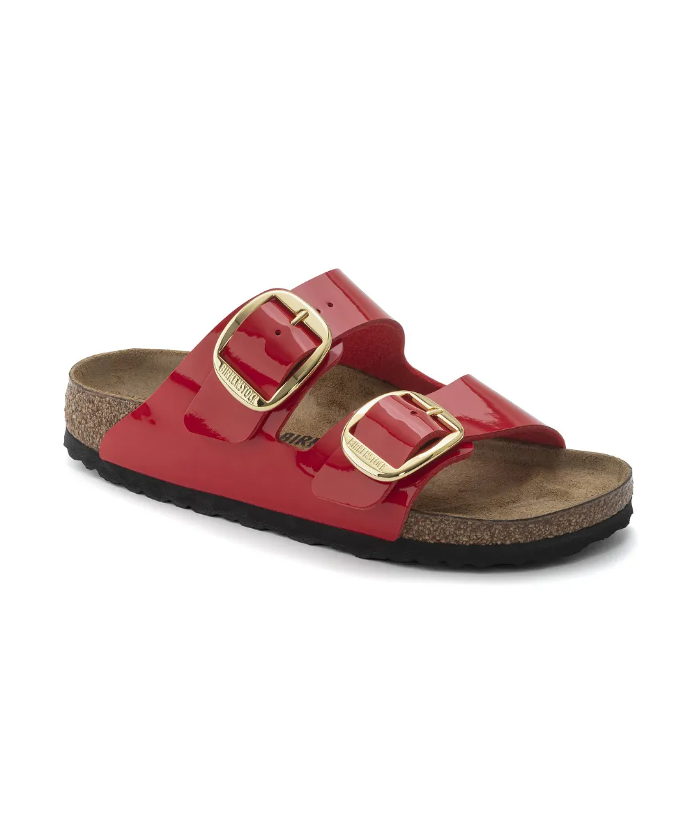 BIRKENSTOCK ARIZONA BIG BUCKLE NARROW FIT IN CHERRY PATENT