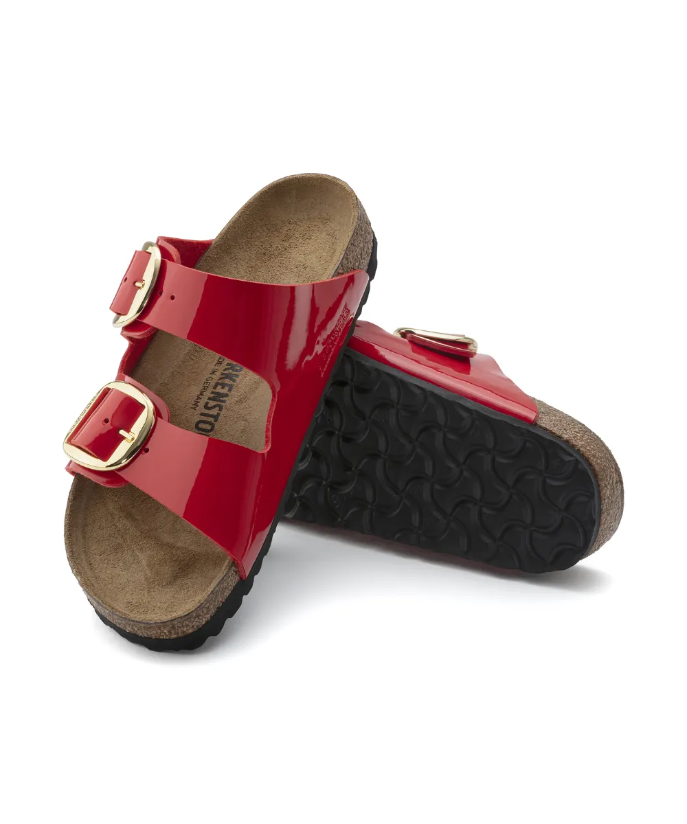 BIRKENSTOCK ARIZONA BIG BUCKLE NARROW FIT IN CHERRY PATENT