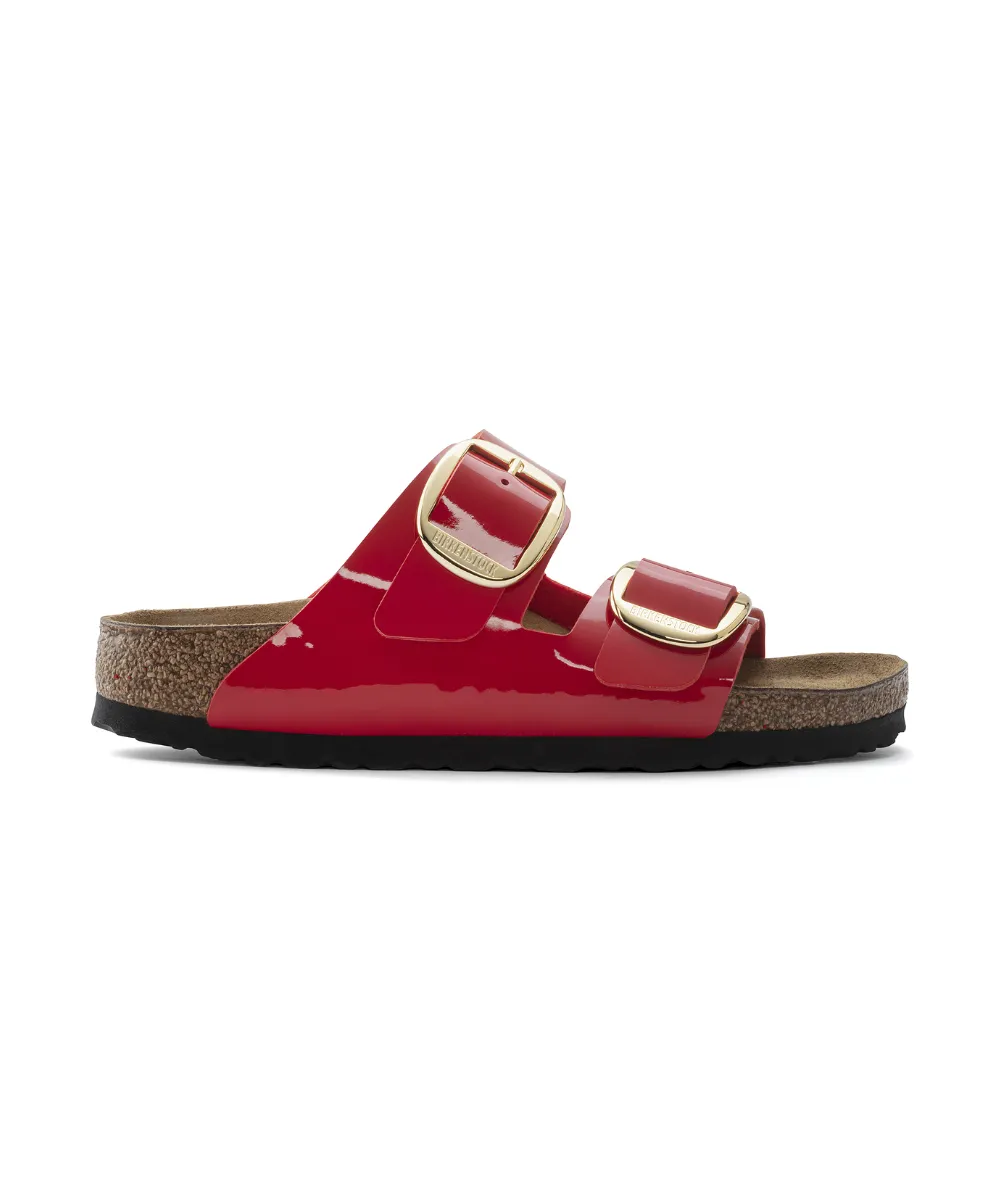 BIRKENSTOCK ARIZONA BIG BUCKLE NARROW FIT IN CHERRY PATENT