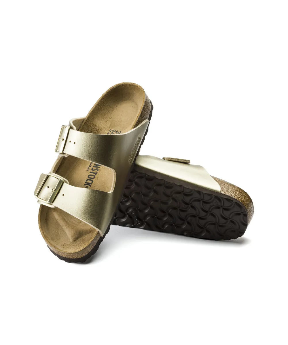 BIRKENSTOCK ARIZONA NARROW FIT IN GOLD