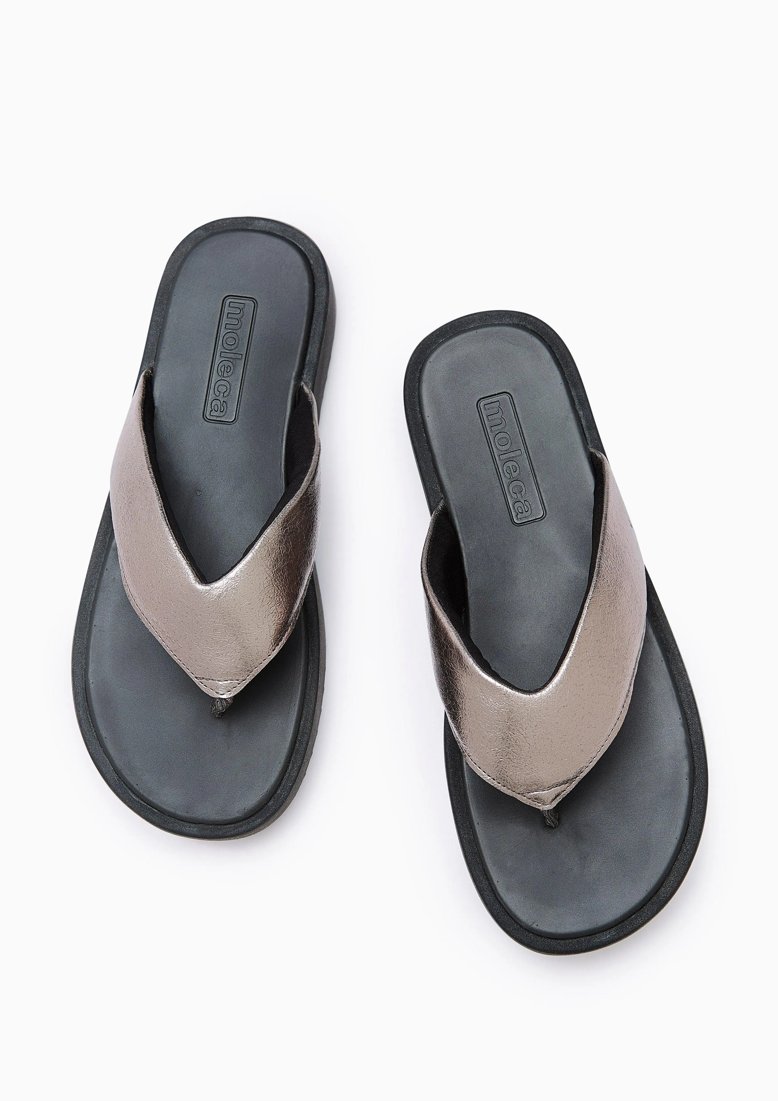 Bixby Platform Sandals Grey