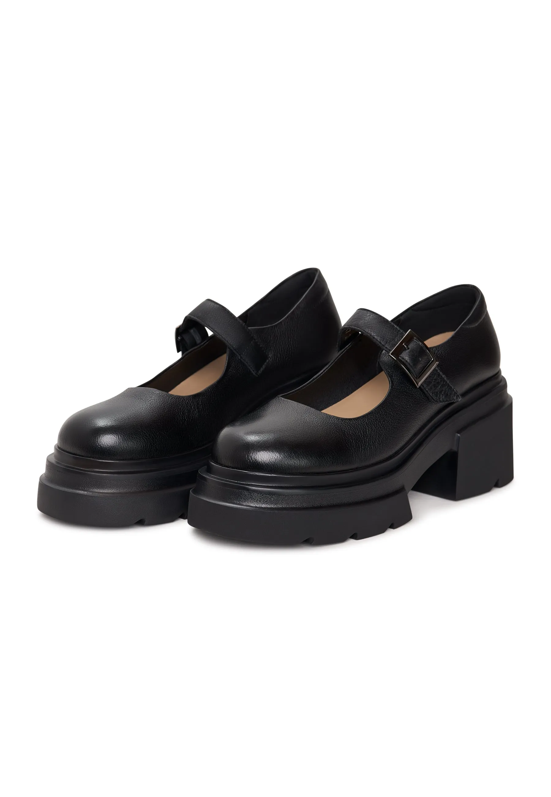 Bold Chunky Loafers Em - Black