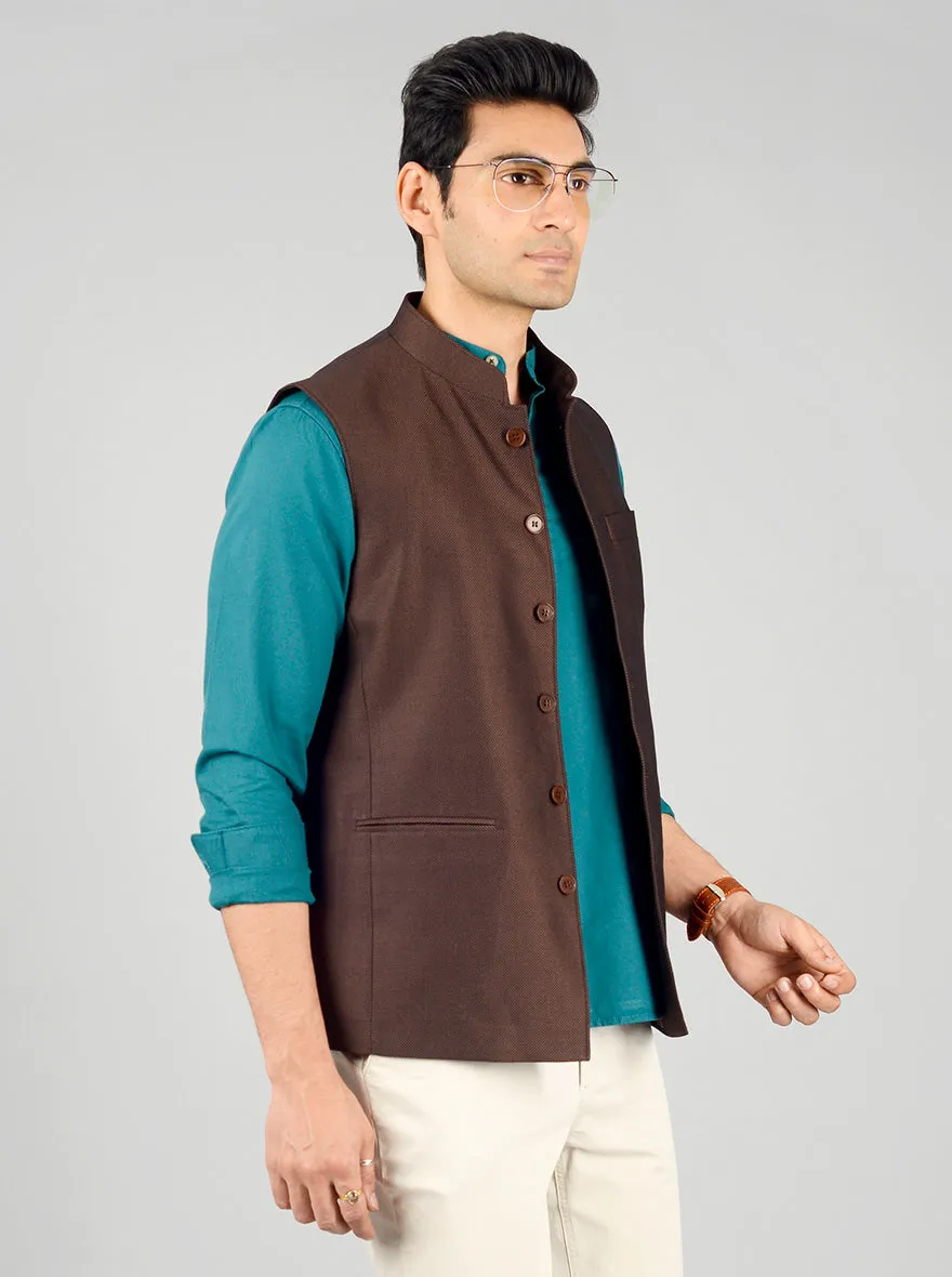 Brick Brown Modi Jacket | JadeBlue