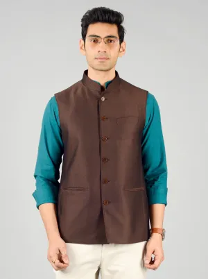 Brick Brown Modi Jacket | JadeBlue