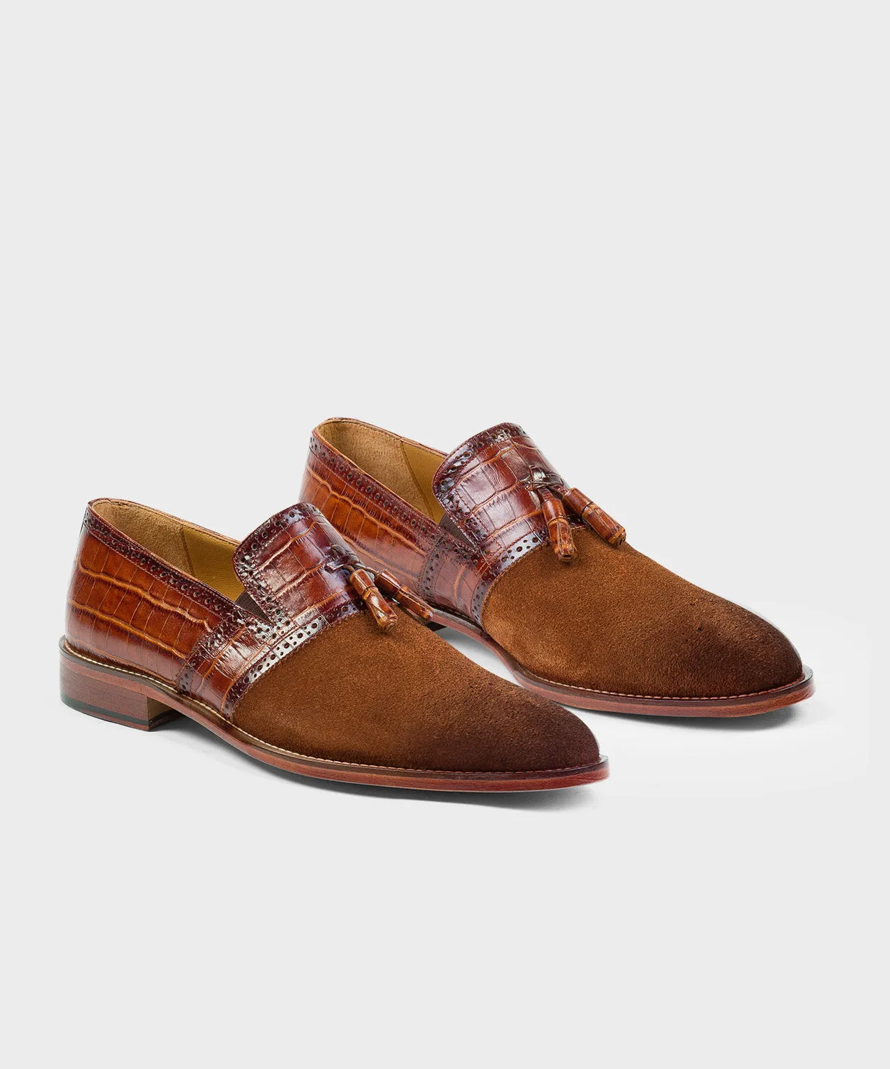 Brown Sude Loafers