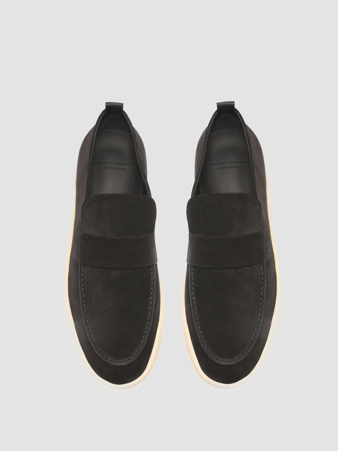 BUG 001 - Black Suede Penny Loafers