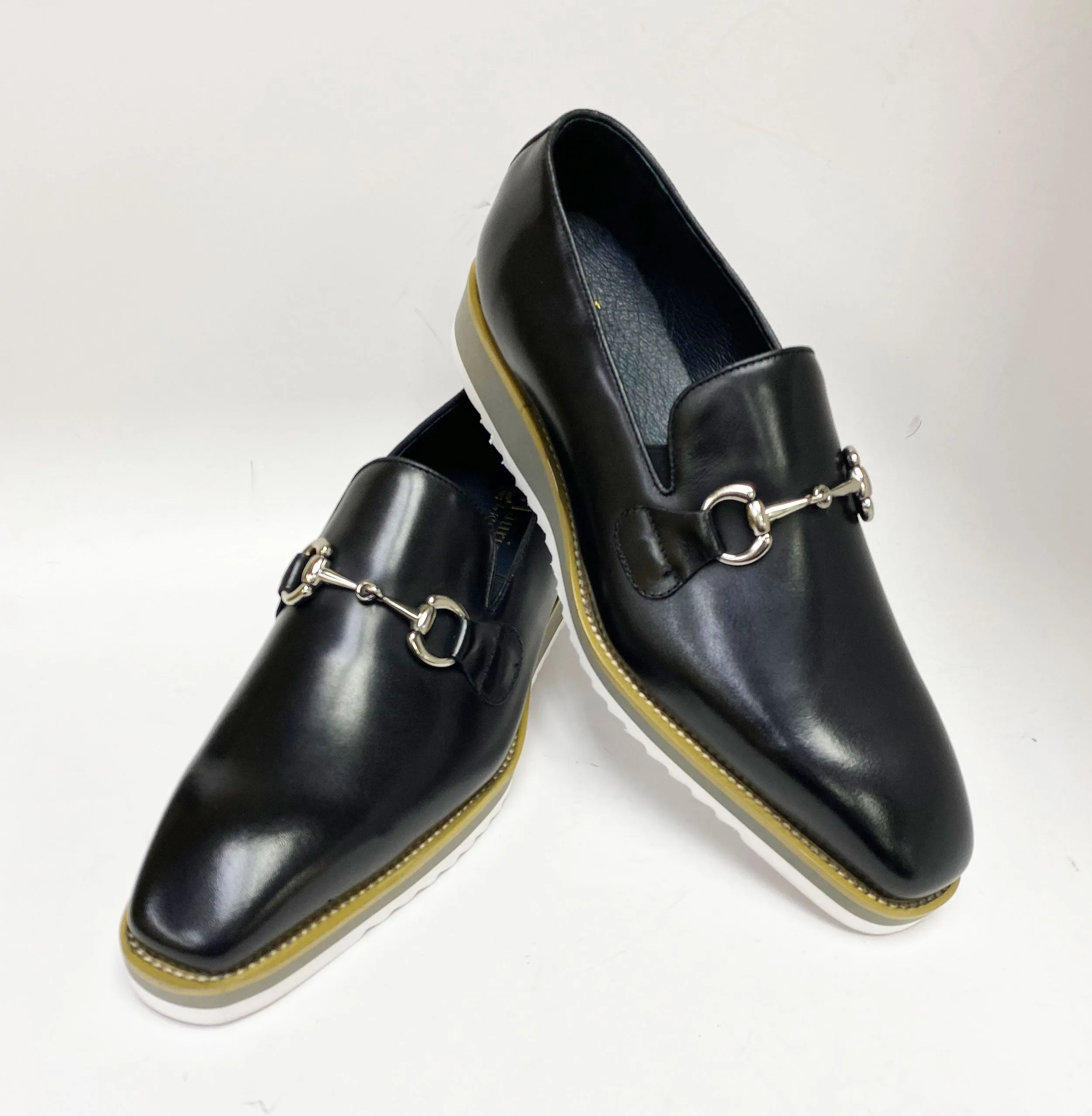 Calfskin Slip-On Horsebit Loafer Black