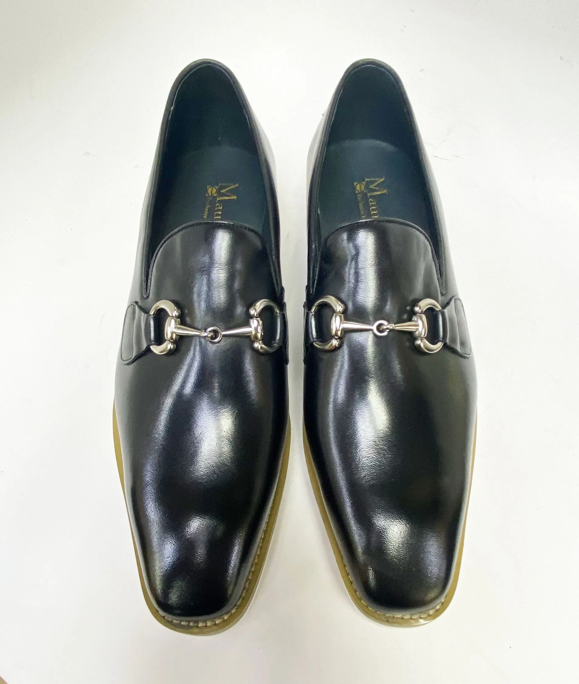 Calfskin Slip-On Horsebit Loafer Black