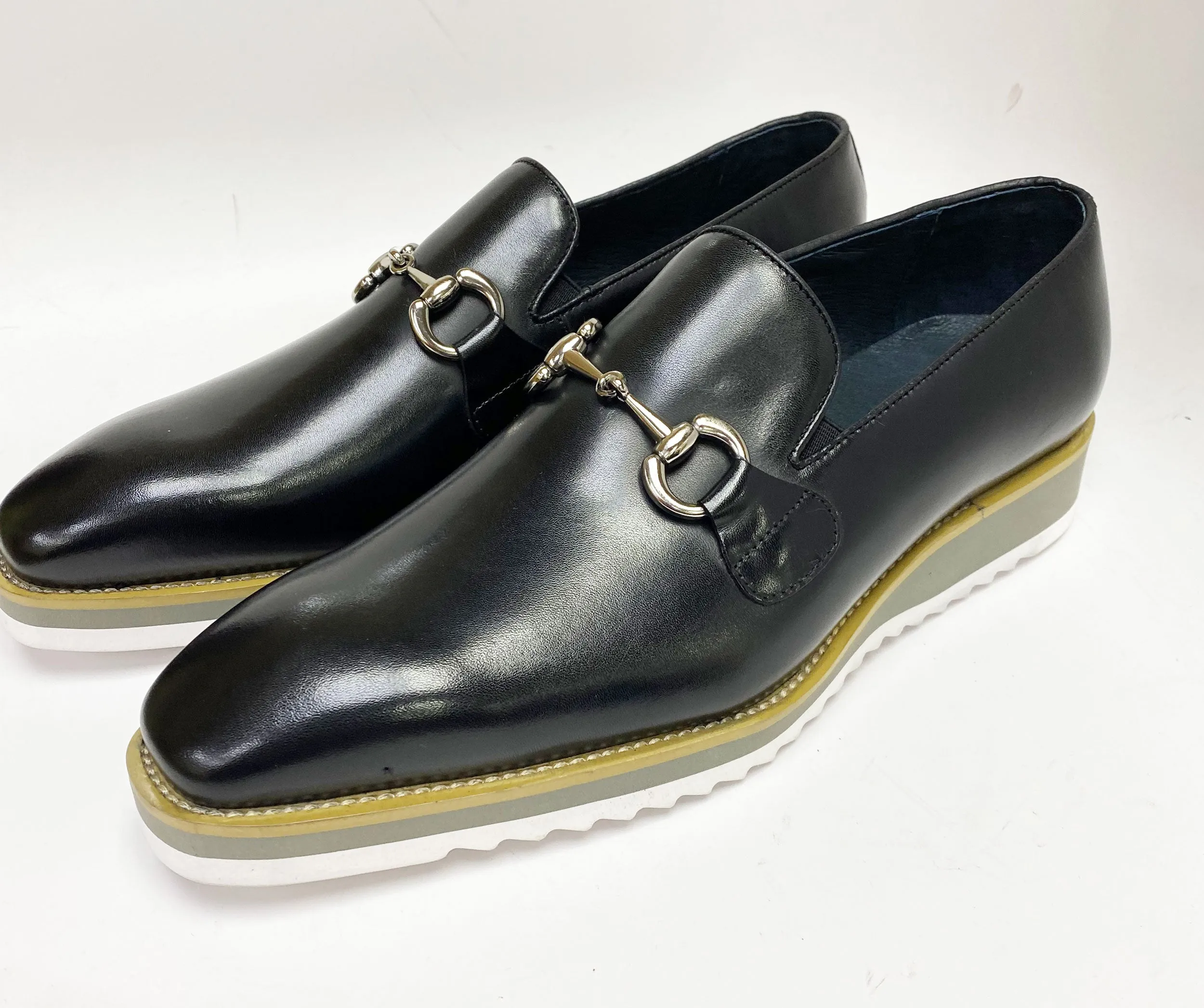 Calfskin Slip-On Horsebit Loafer Black