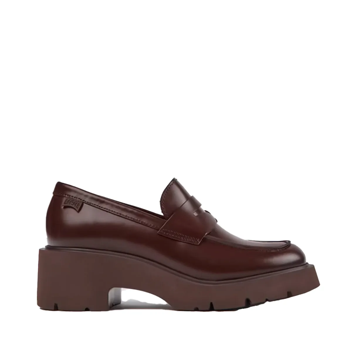 Camper Milah Burgundy leather loafers for women נעלי נשים