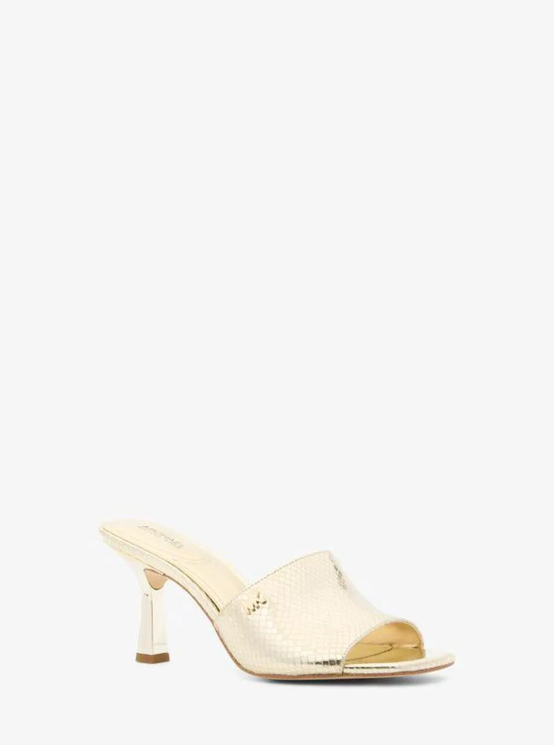 Cara Metallic Snake Embossed Mule