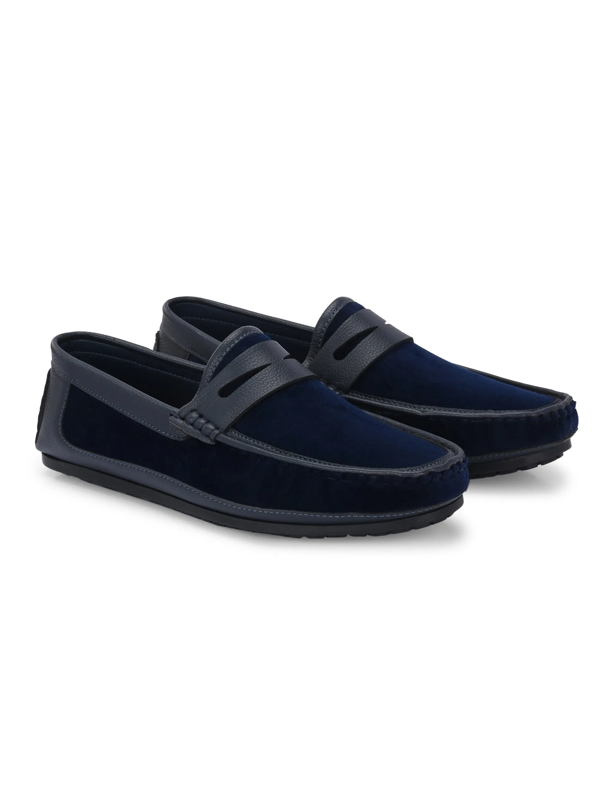 Cassio Blue Driving Loafers