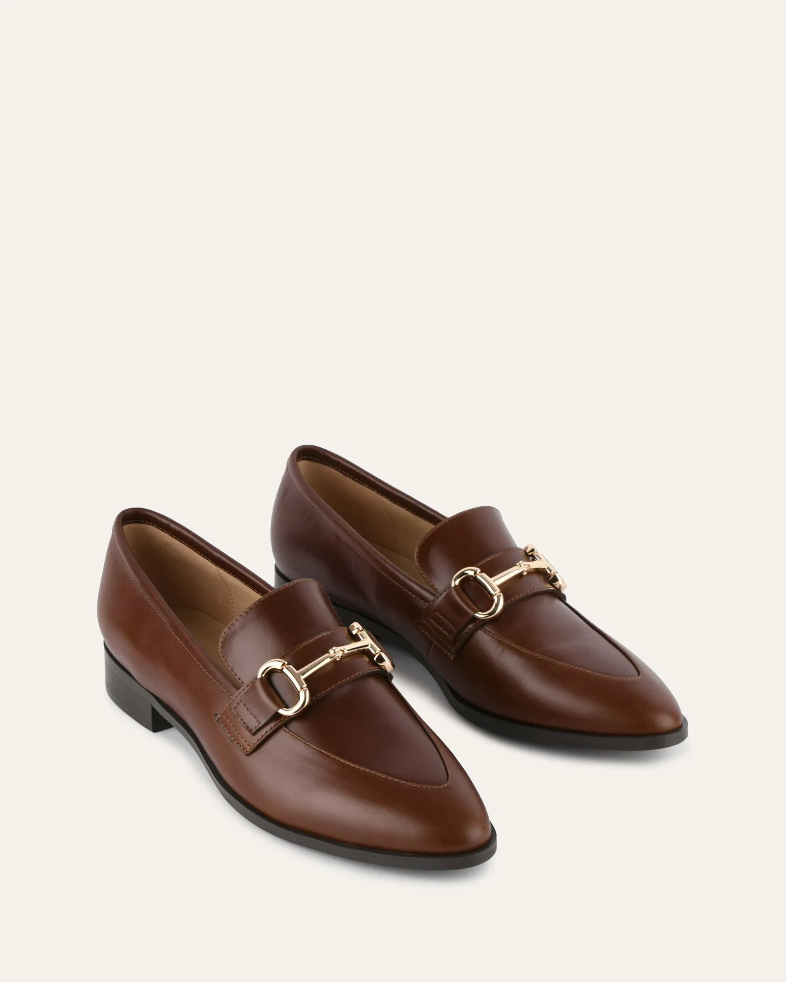 CECILIA LOAFERS DARK CHOC LEATHER