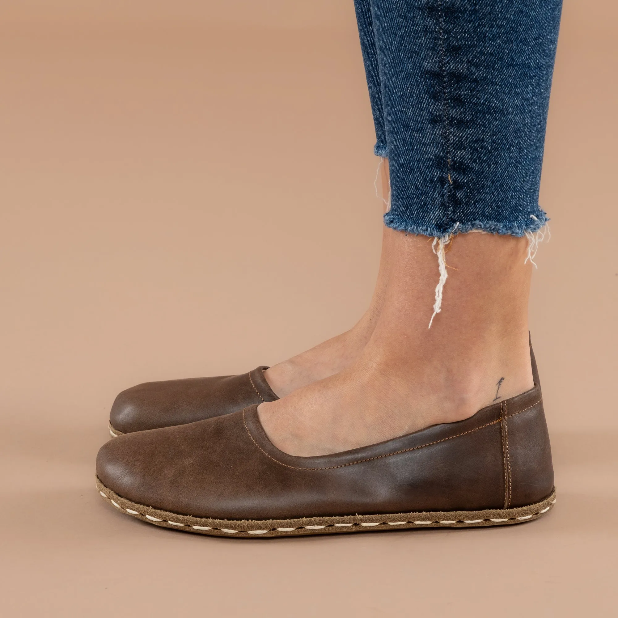 Coffee Brown Barefoot Ballet Flats