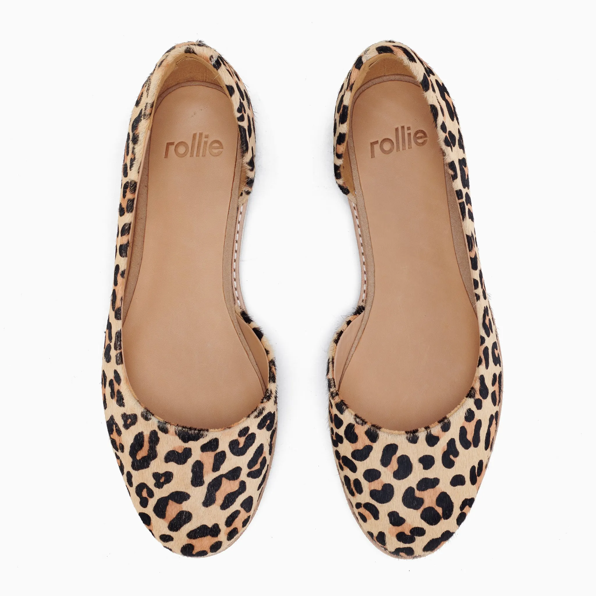 Derby D'Orsay Camel Leopard