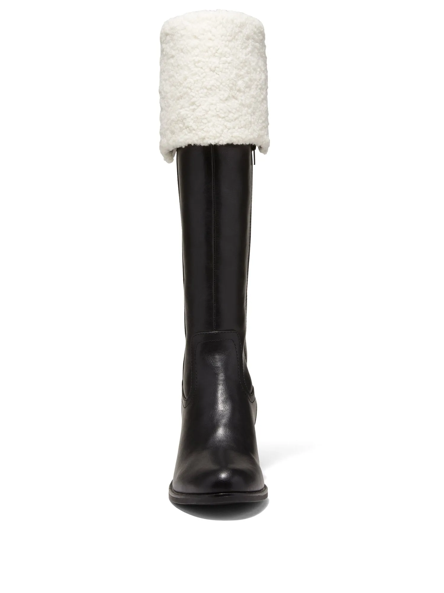 Devi Tall Faux-Sherpa Riding Boot