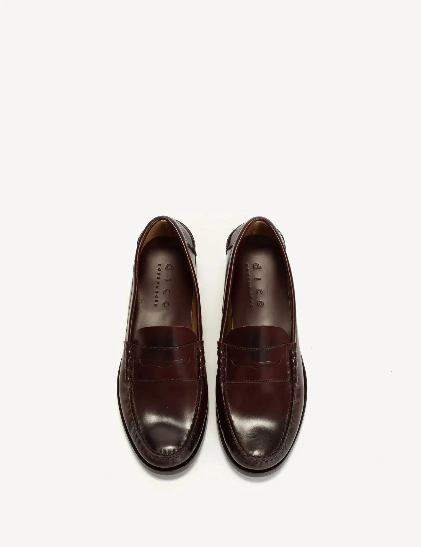 Dico - Moccasin Penny Loafer - Bordeaux Polido Leather