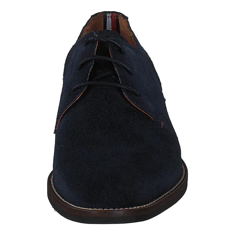 Essential Suede Lace Up Derby Midnight