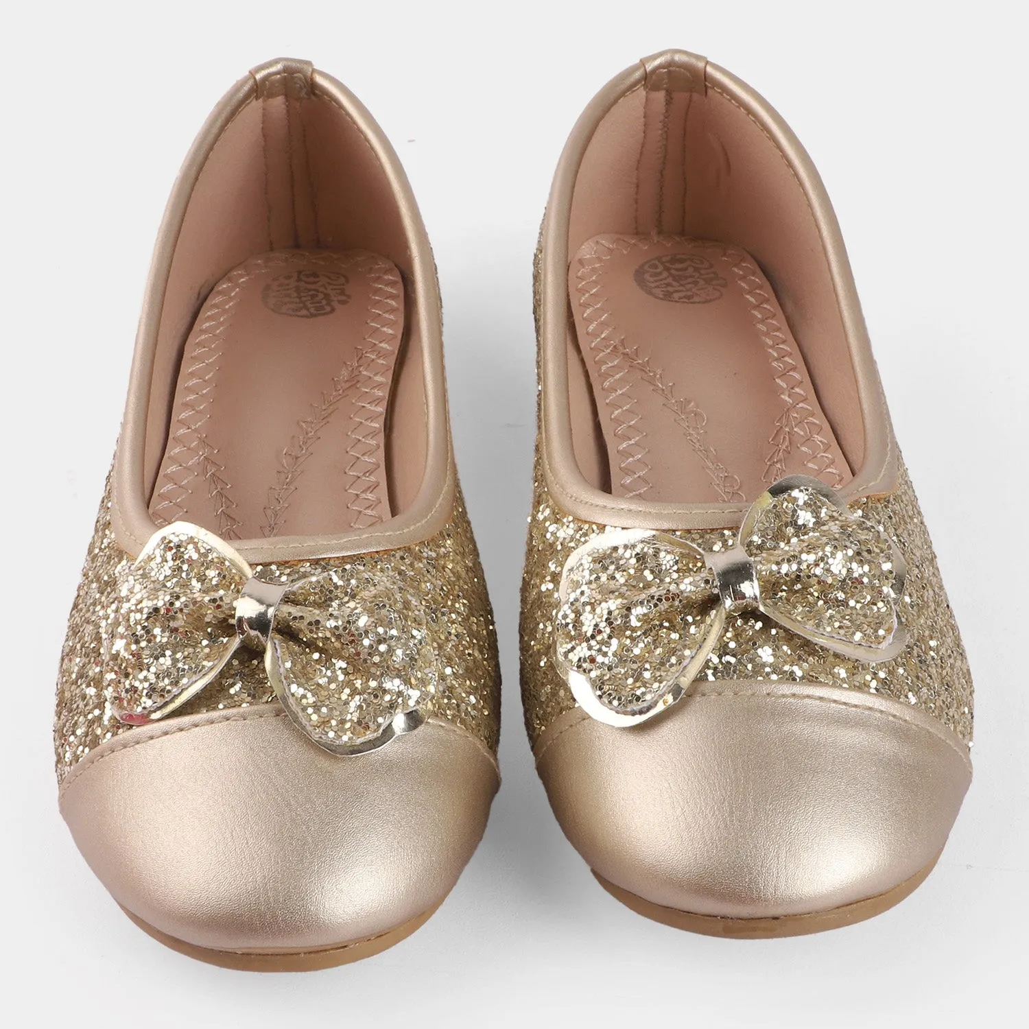 Girls Pumps 1276-Golden