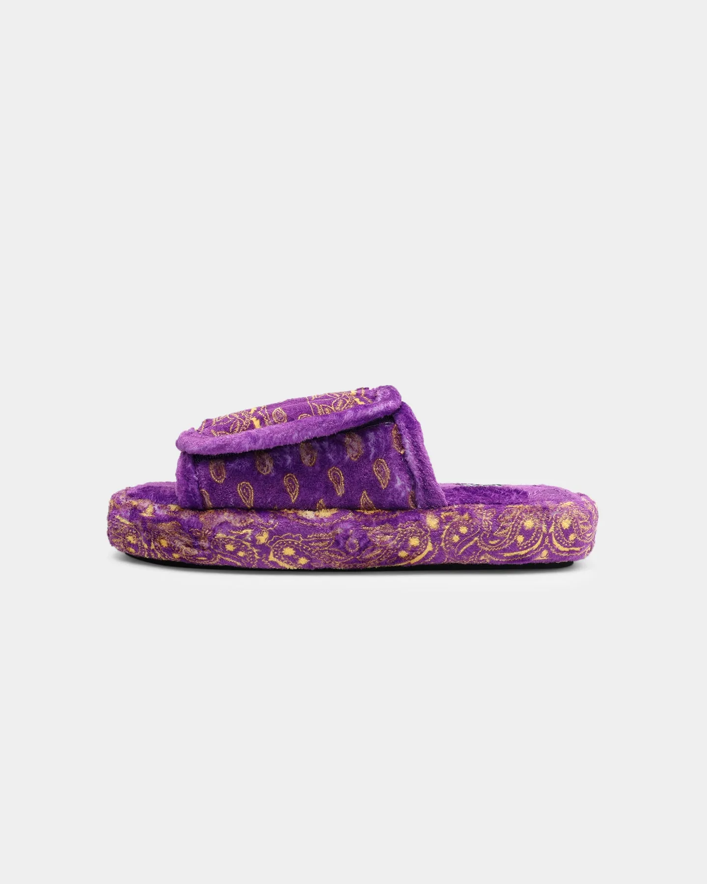 Goat Crew Velcro Paisley Bandana Slipper Purple/Yellow