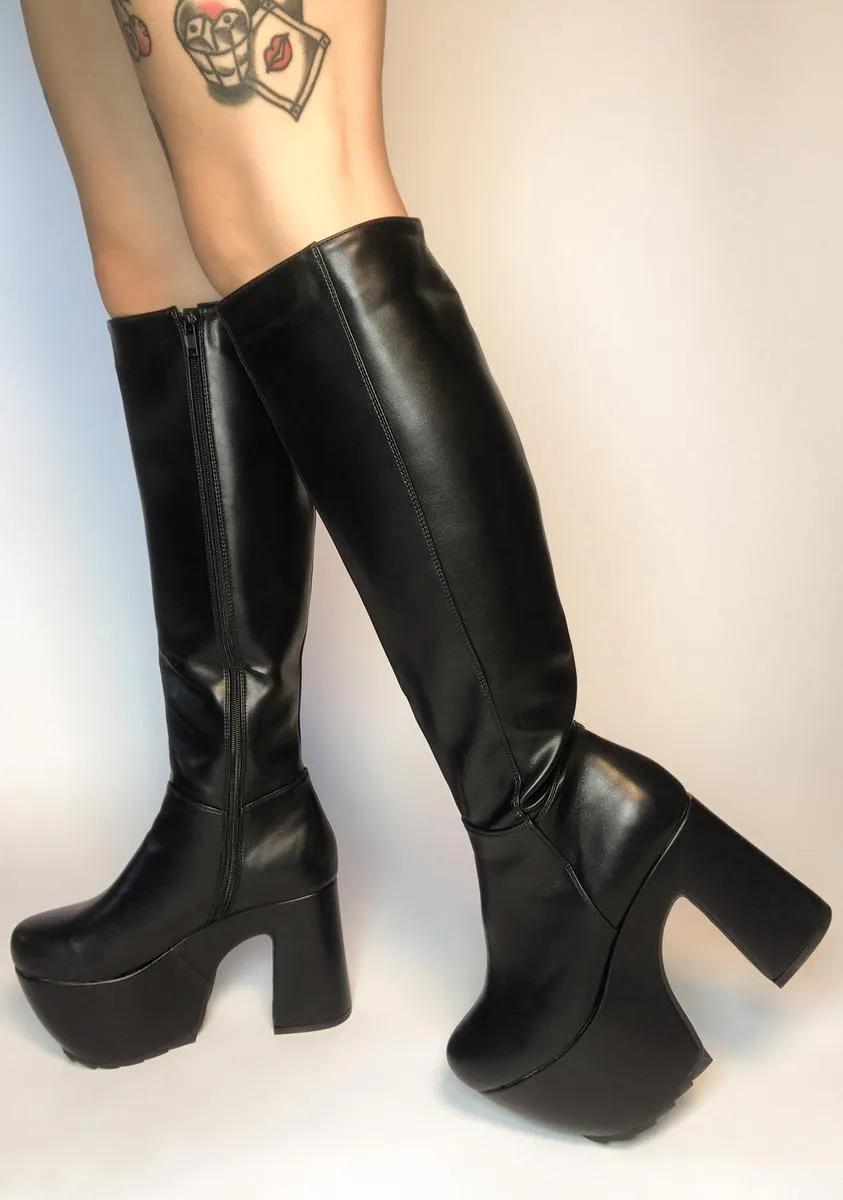 Gotta Level Up Knee High Boots