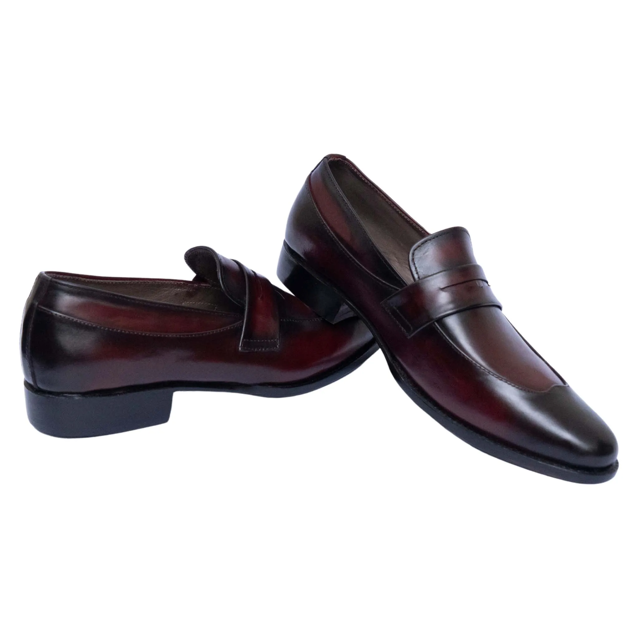 Handmade Men's Leather Penny Loafers