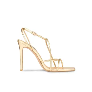 Jessica Sandal Gold Metallic Leather