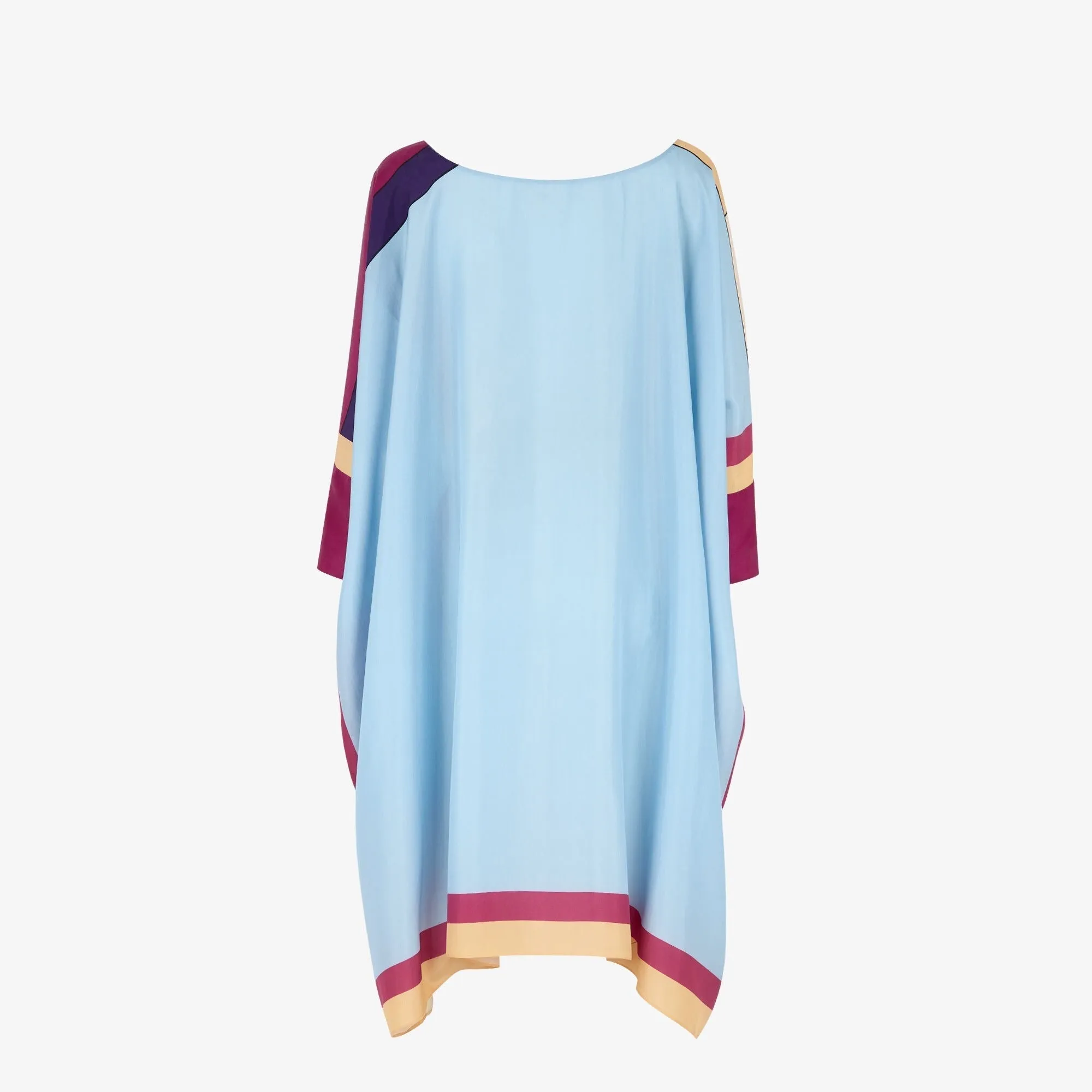 Lady-like Soft Silk Crepe Short Kaftan