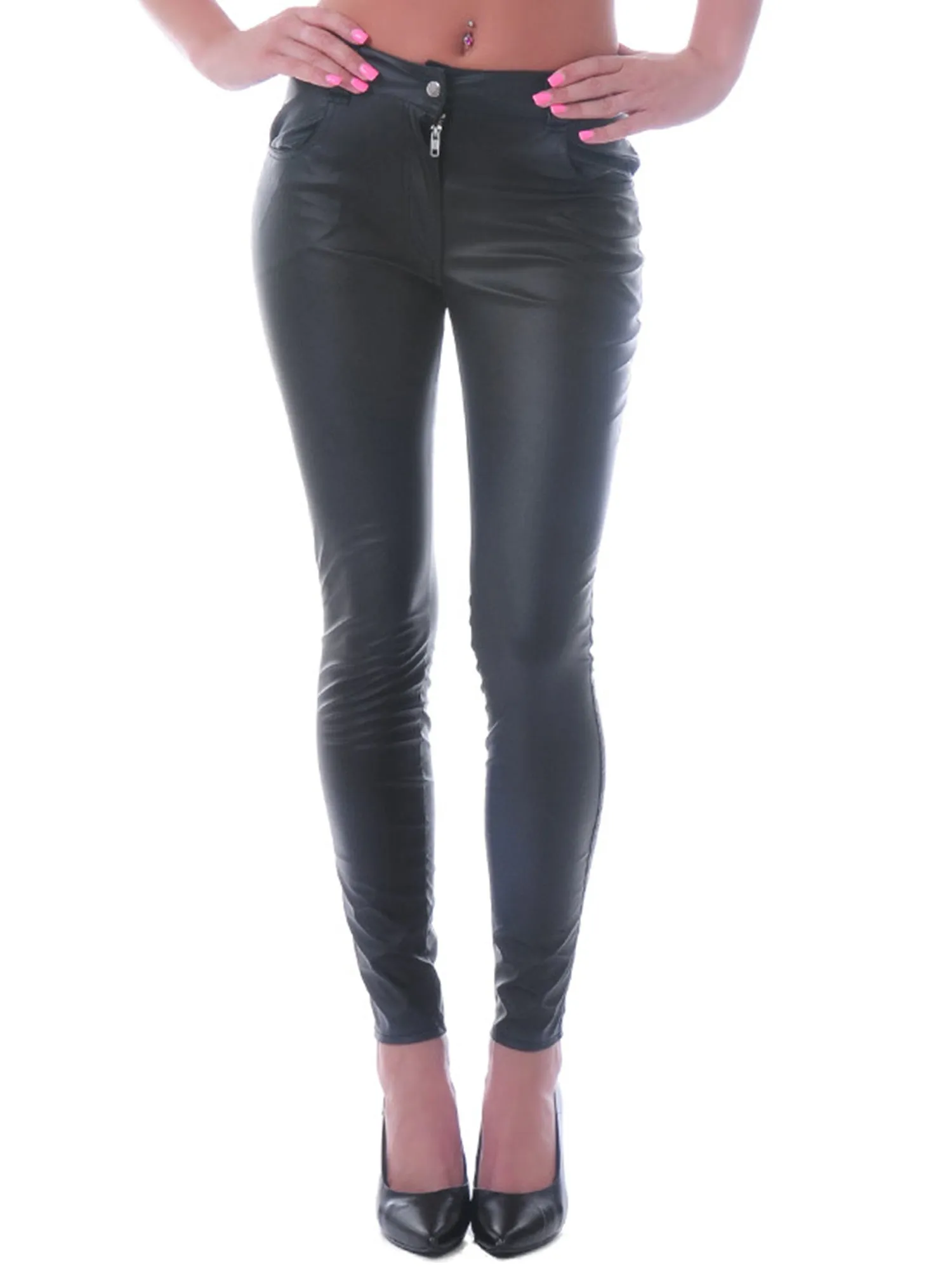 Leatherette Lady Jeans