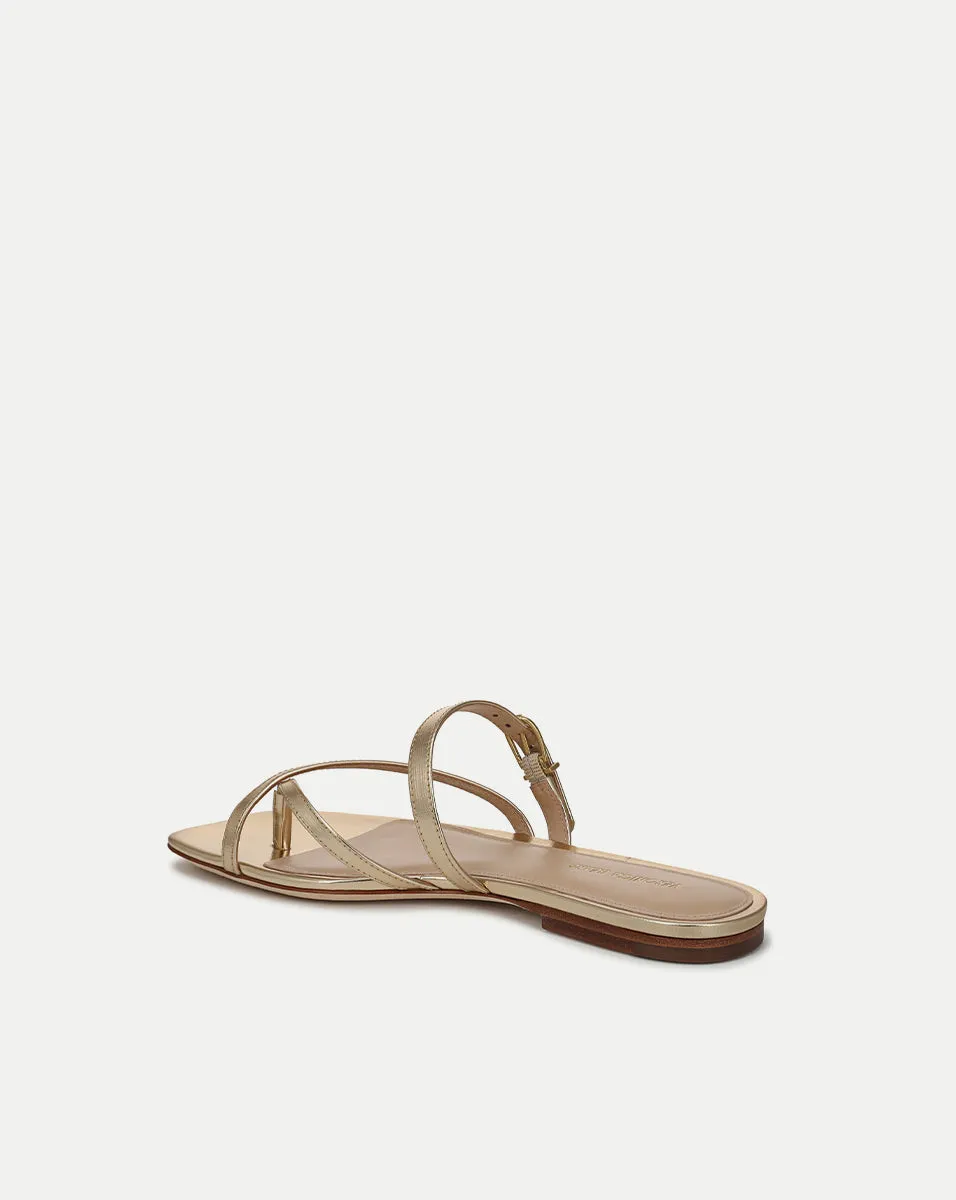 Marthe Metallic Leather Sandal