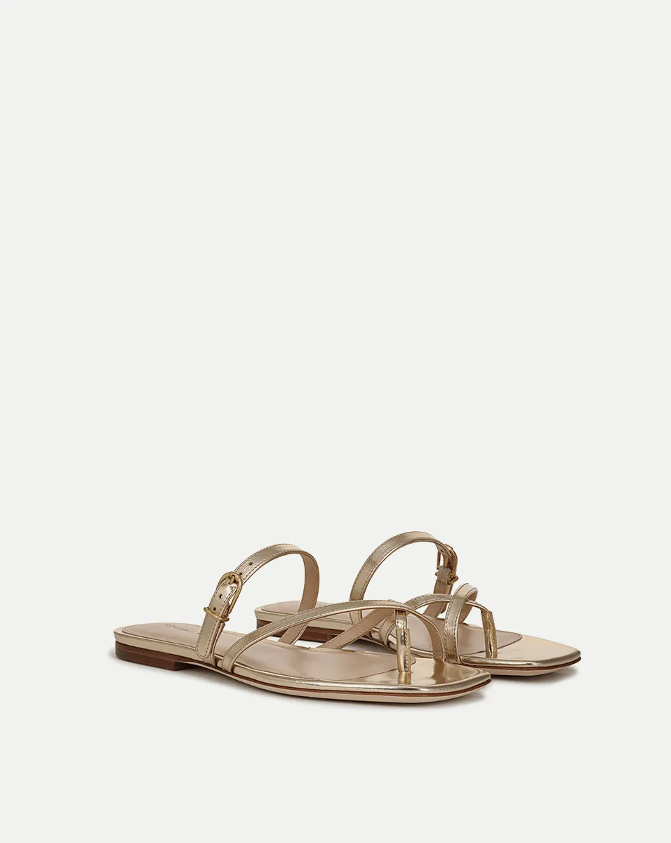 Marthe Metallic Leather Sandal