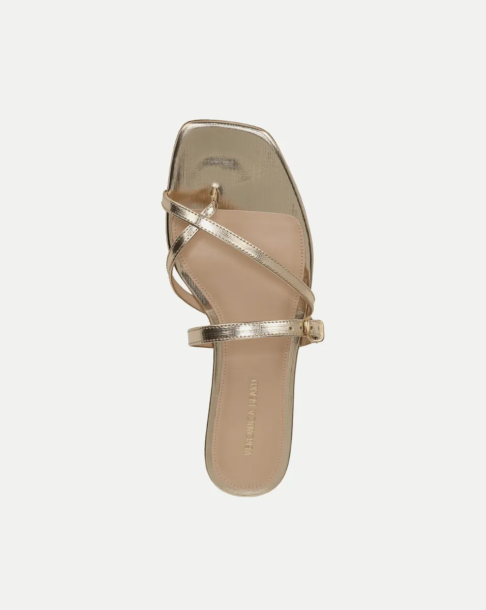 Marthe Metallic Leather Sandal