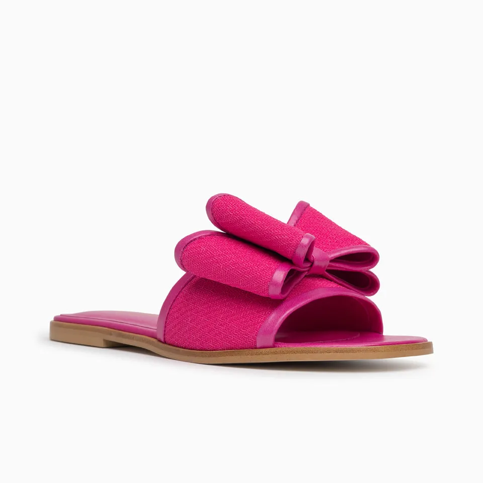 Milano Bow Flat Sandal