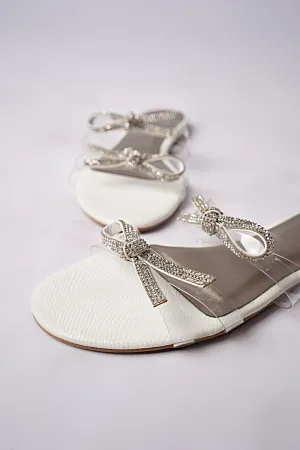 Milano Glass Slipper White