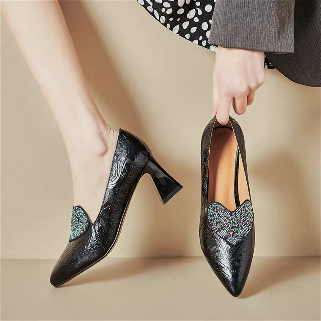 Modern Pointed Toe Heels with 6cm Lift