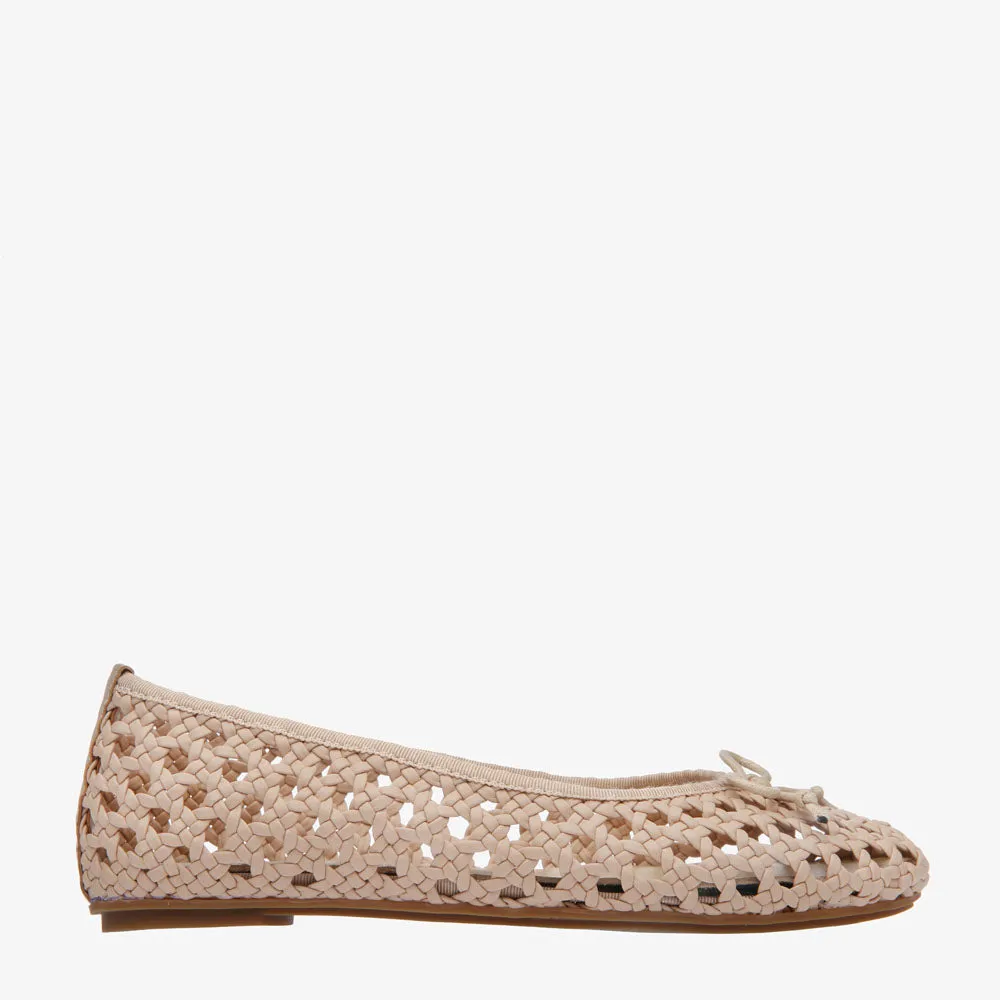 Natalie Blush Woven Ballet flat