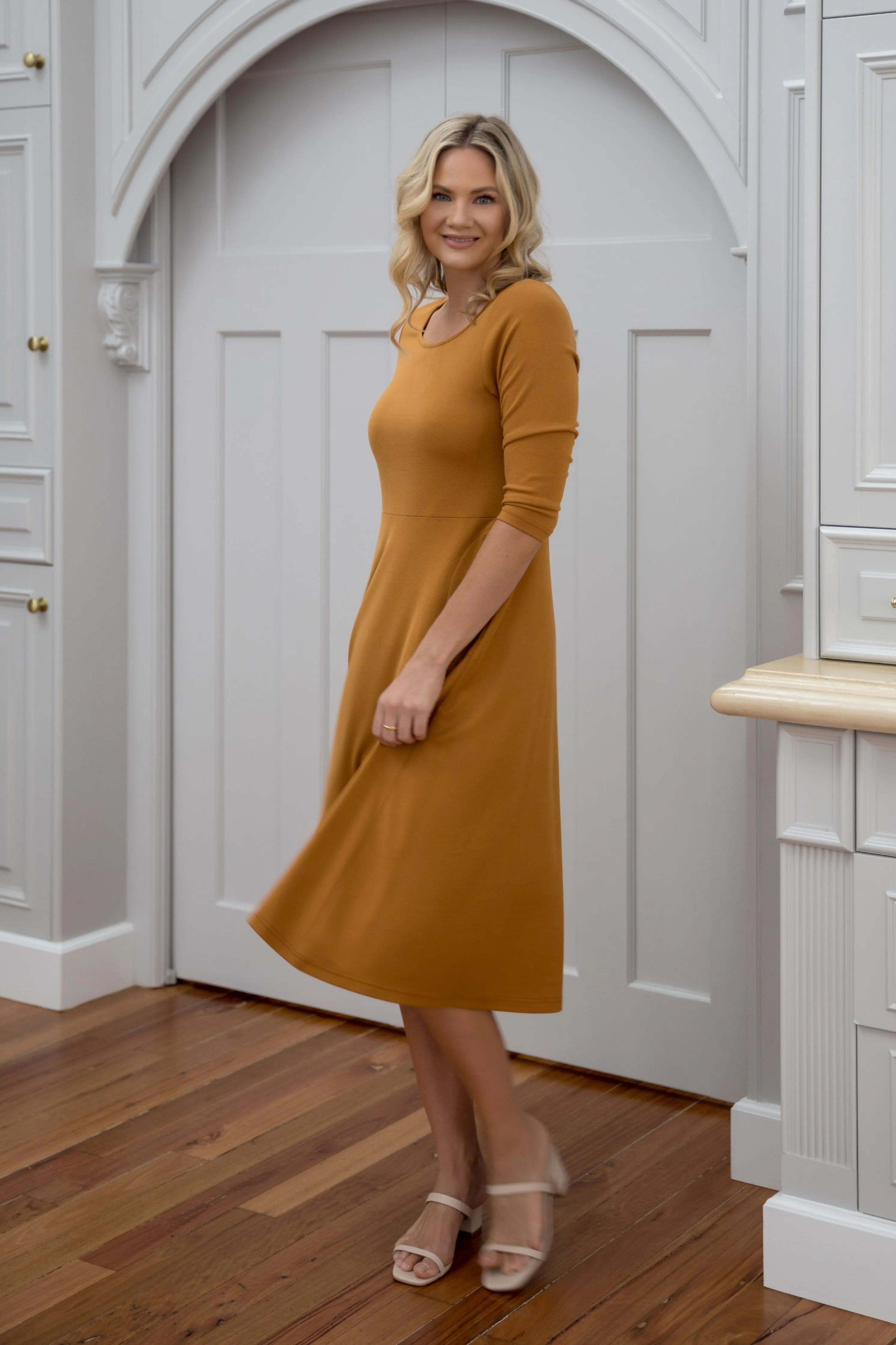 Penelope Lounge Dress | Toffee | FINAL SALE