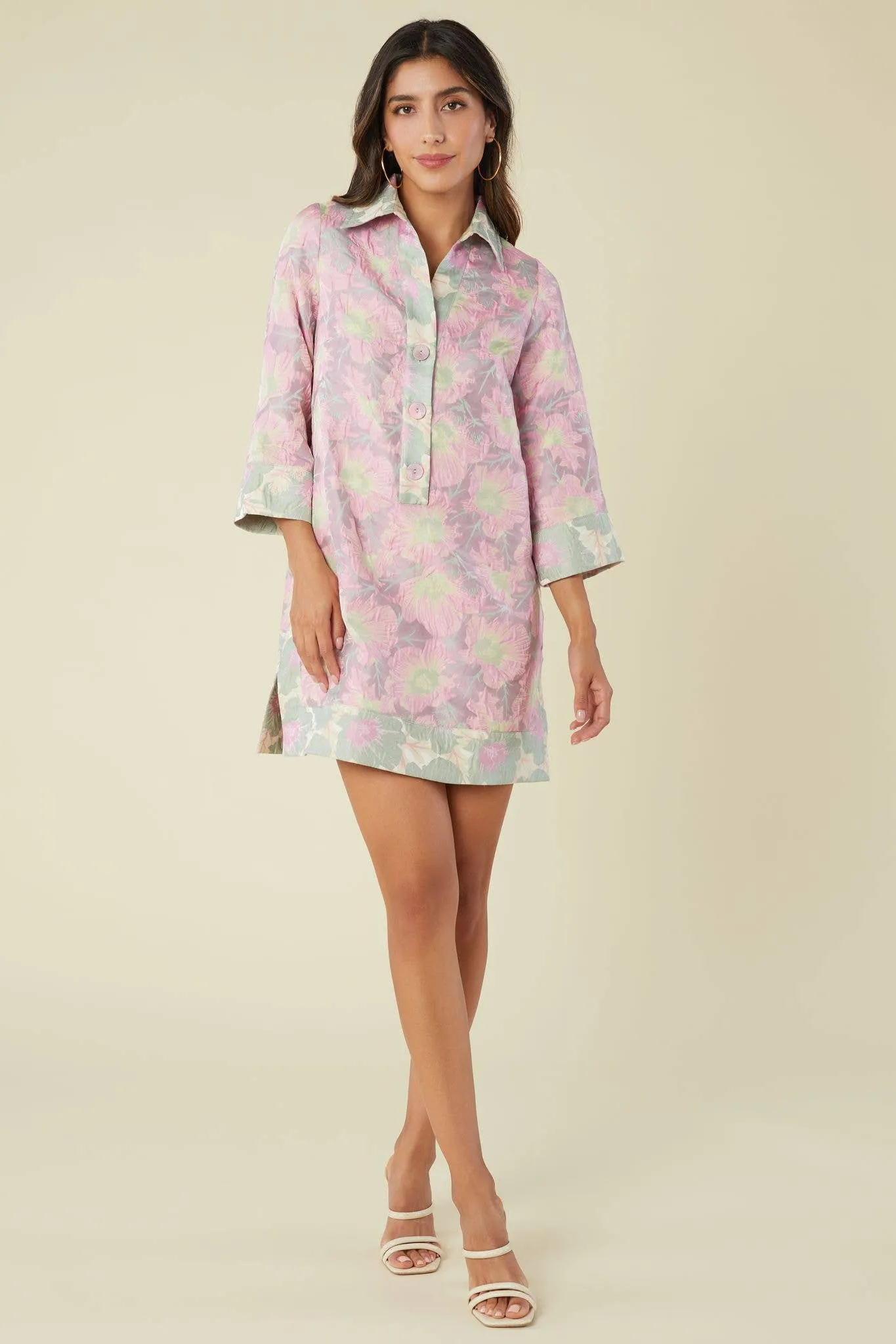 Piper Caftan Dress Paradise Jacquard