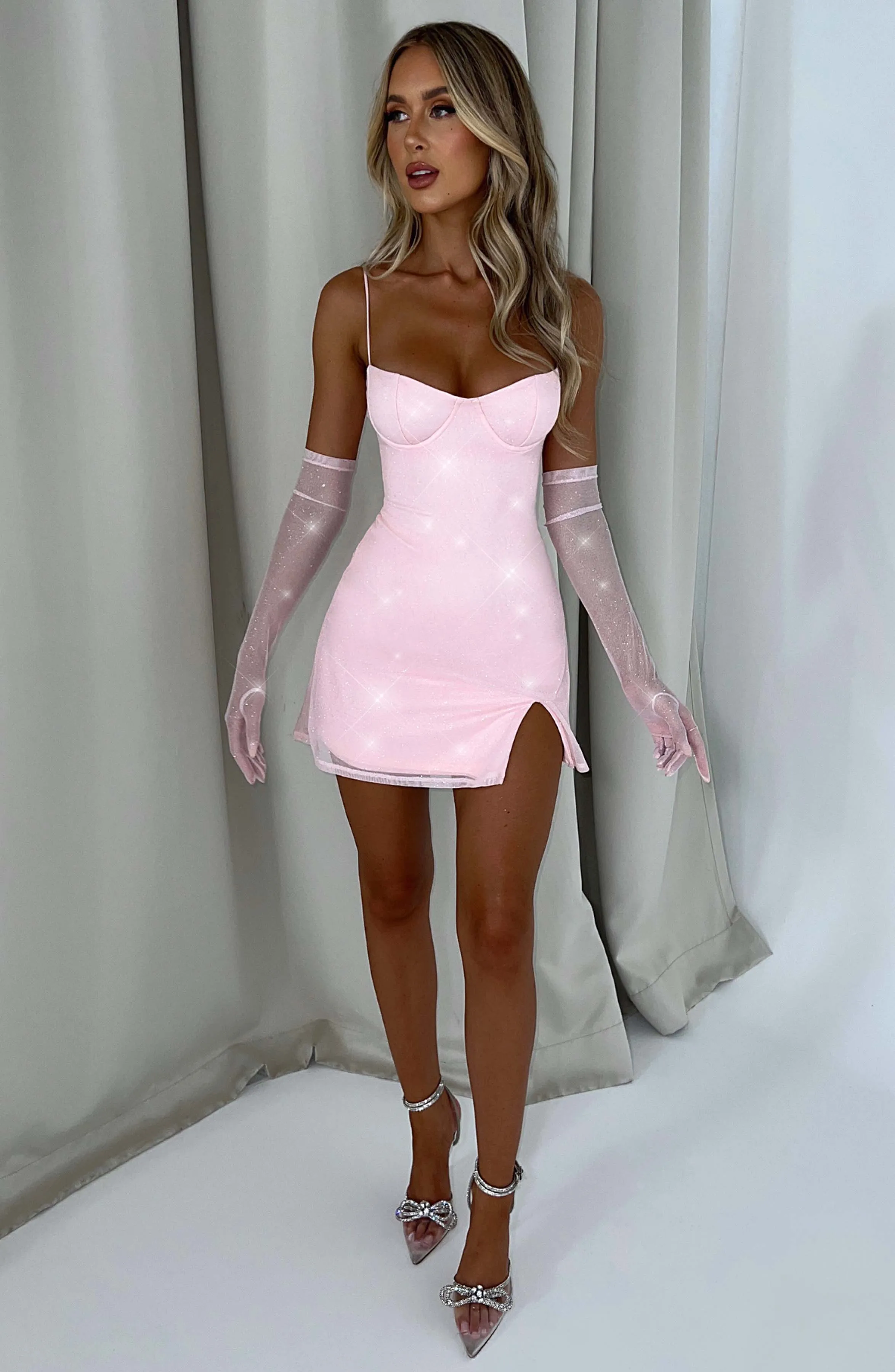 Pixie Mini Dress - Pink Sparkle