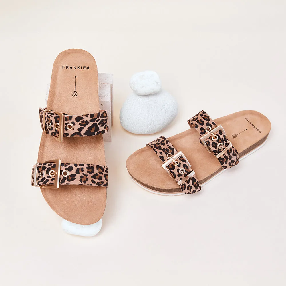 Sandy III Camel Leopard Print