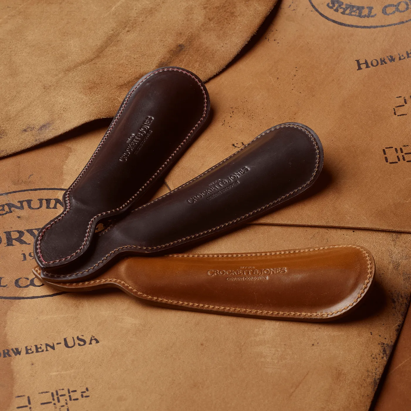 Shoe Horn Dark Brown Cordovan